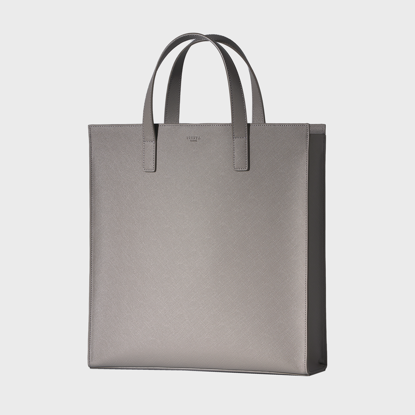 vegan leather square tote large (GY)