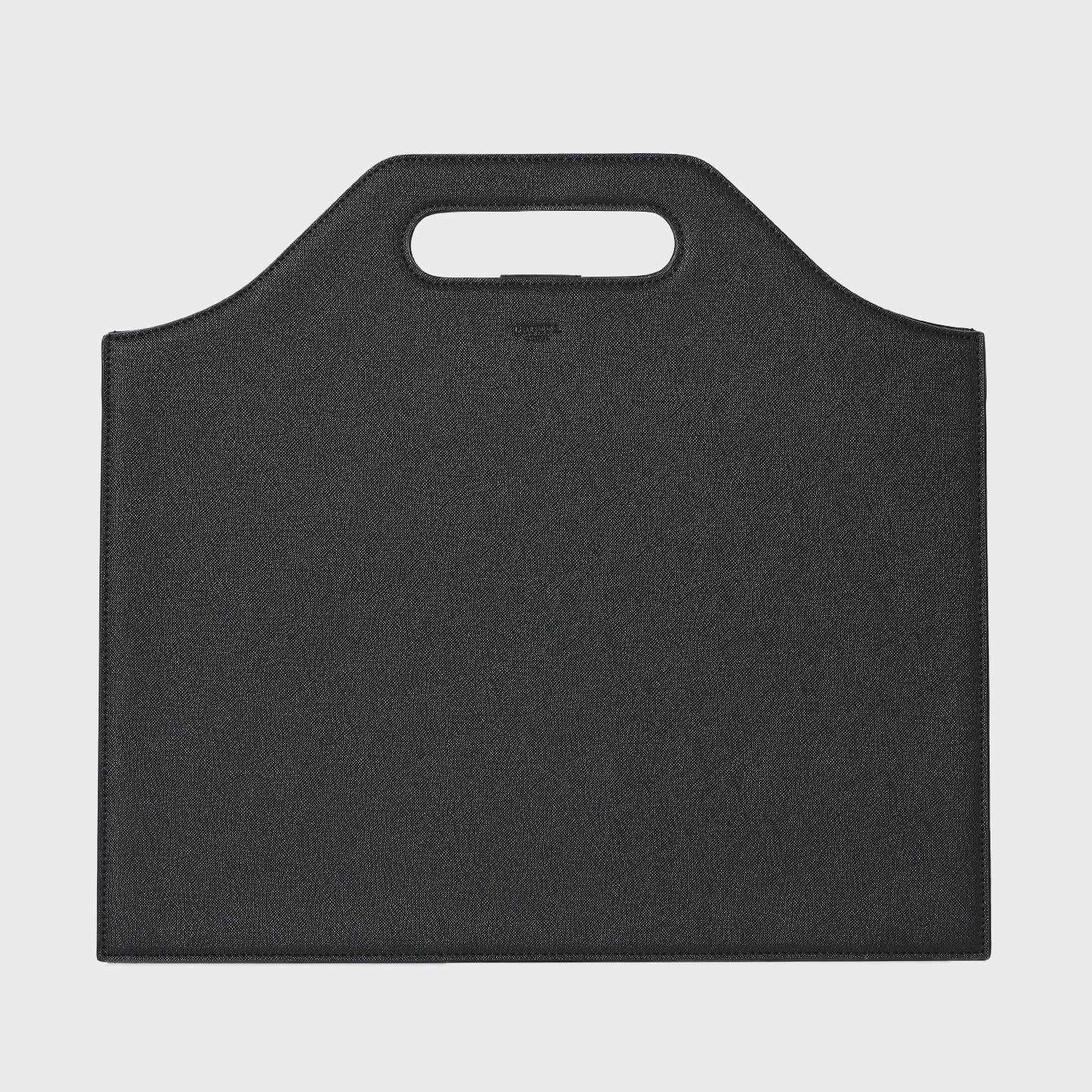 vegan leather briefcase (BK)