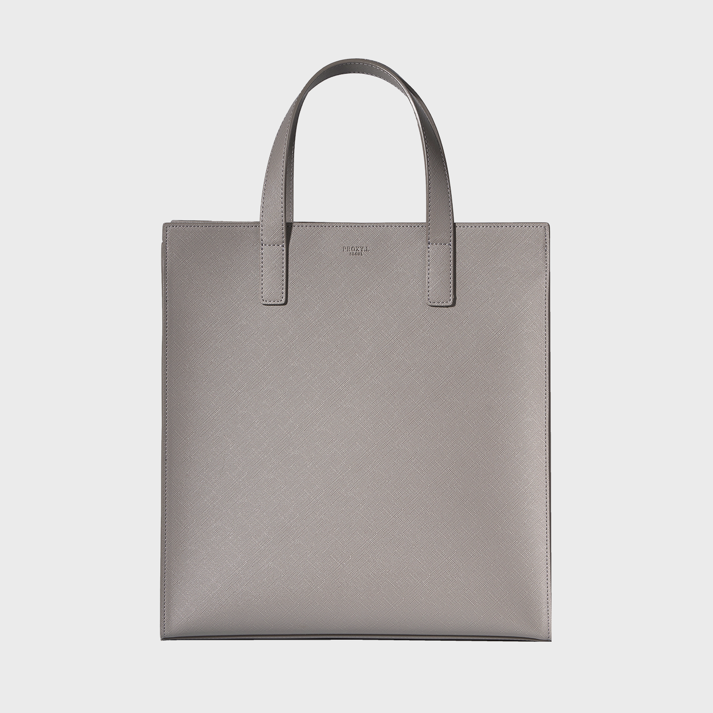vegan leather square tote regular (GY)