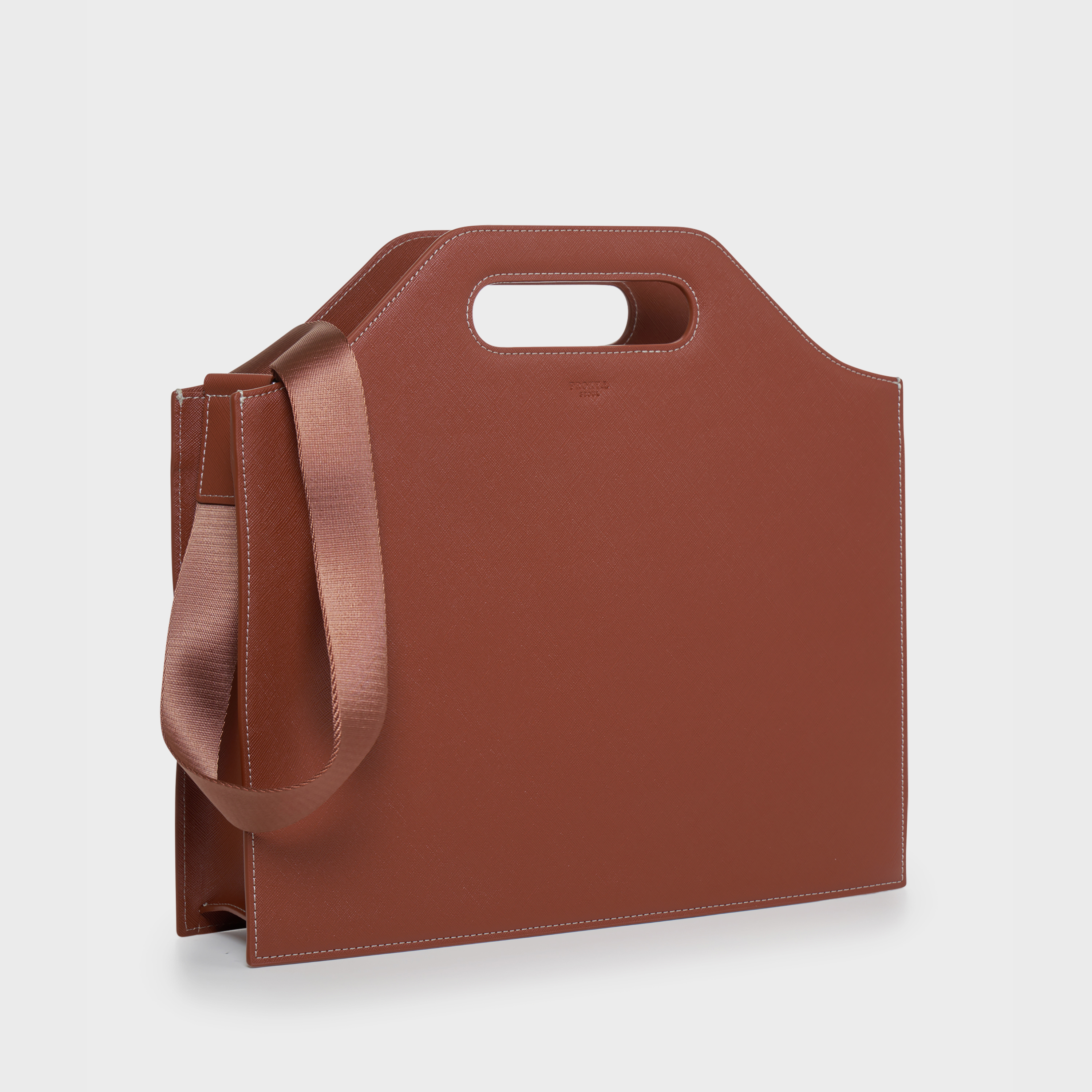Solid briefcase regular (Brown)