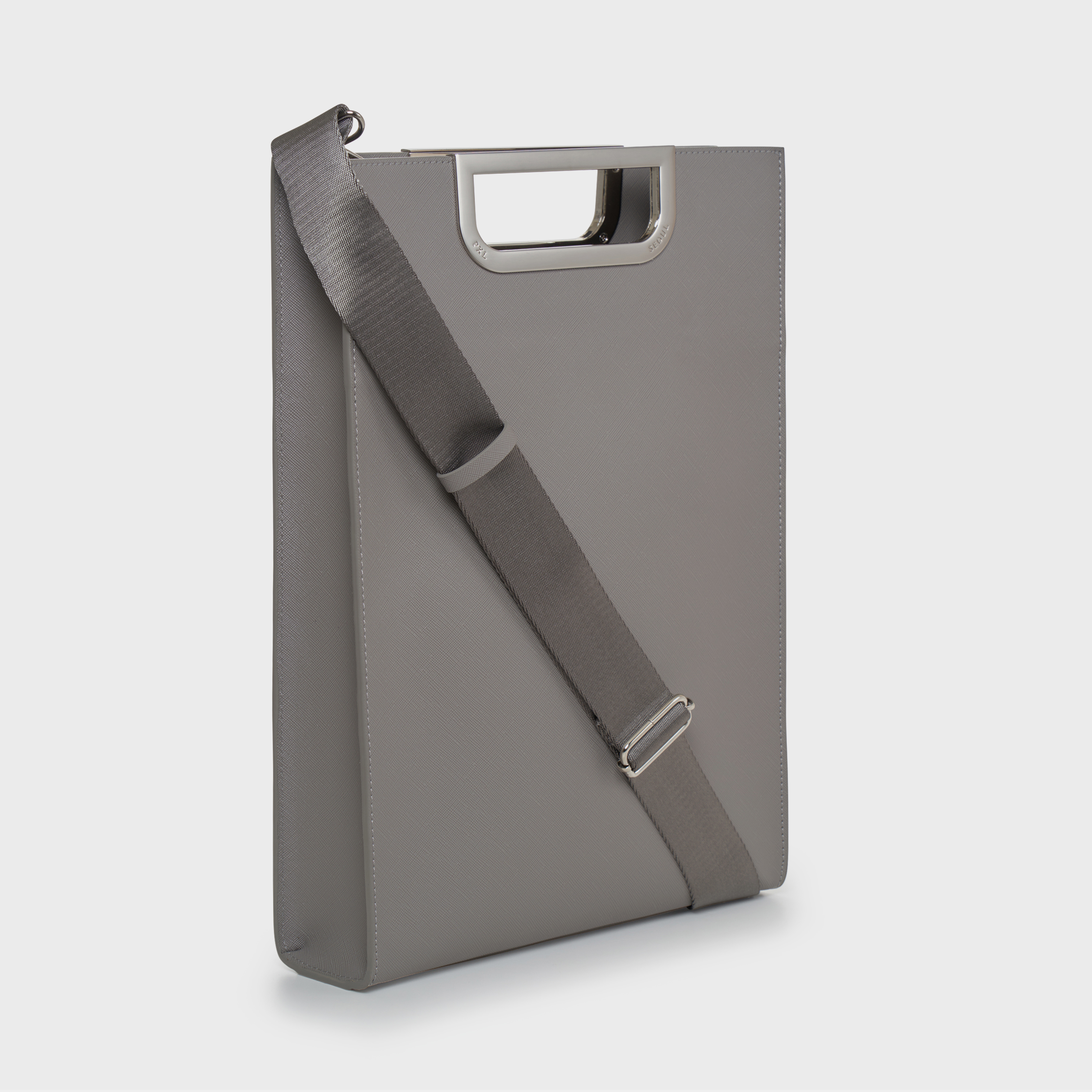 Metalgrip slim briefcase (Gray/Silver)